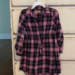 True craft plaid shirt dress